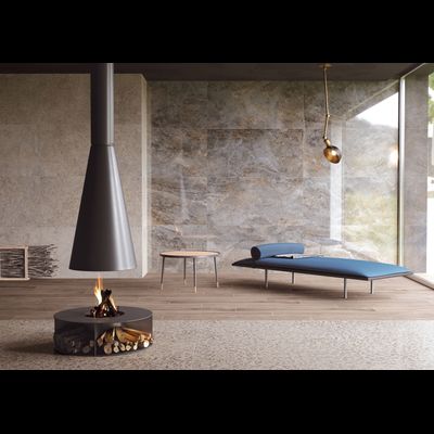 Wood-X, 20х120 см, керамогранит, Орех Тауп Матовый R10A Ректификат (9 мм), K949584R