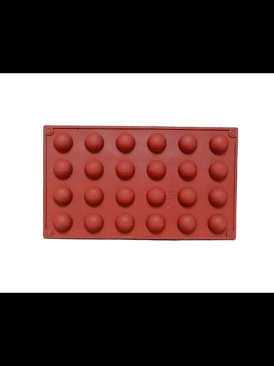 Силиконовая форма полусфера d-2,8 см, 24 ячейки купить в Калининграде