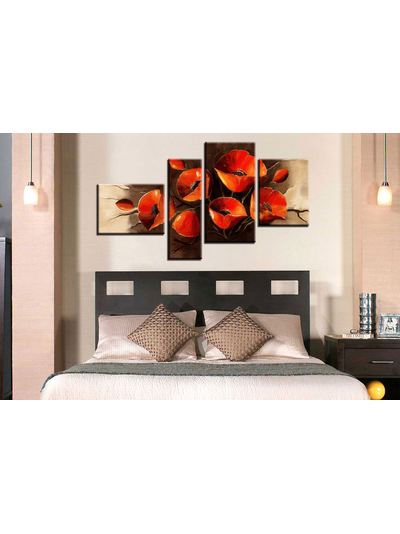 Модульная картина "Маковое счастье"