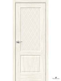 Дверь межкомнатная Эко Шпон Неоклассик-33 Nordic Oak /Сrystal