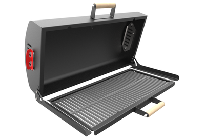 Крышка-гриль (с чугунной решёткой-гриль) для мангалов Редлайнер