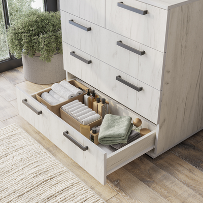 Комод Стандарт 1 (800*1020*460мм), дуб крафт белый