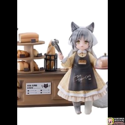 Набор из двух фигурок с декорациями Customer Cat DLC Series, Tea Time Cats Meow Town "Bread House"