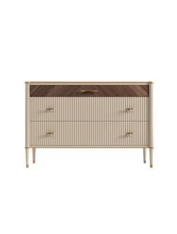 КОМОД  ВЕНЕЦИЯ 3 ЯЩИКА Т-159 МЕЛАНЖ/ОРЕХ (L132,6*P45*H89) TIMBER