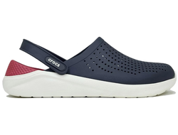 Crocs LiteRide Clog Темно-синие с бордовым