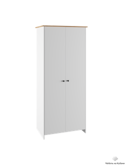 Теодора Шкаф 2Д Белый/Дуб крафт