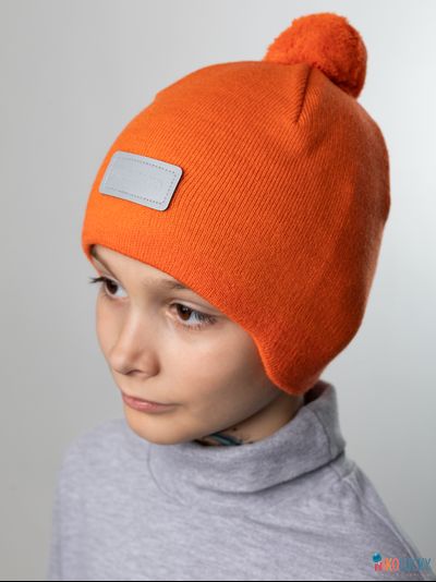 Шапка 24201-02 х/б подклад, оранжевый 54-56