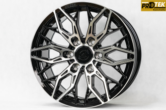 Комплект дисков R18 8,5J ET+20 6*139,7 Showy EVO Черный с полированными лучами (R611)