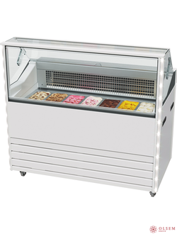 Витрина для мороженого Carboma IC72 SL 1,3-1 9003 белая