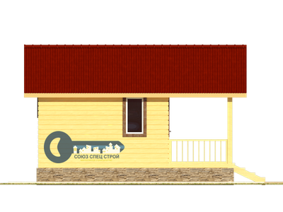 Б-05 ГАБАРИТНЫЕ РАЗМЕРЫ: (6Х4М) 1 ЭТАЖ, ОБЩАЯ ПЛОЩАДЬ: 24М²