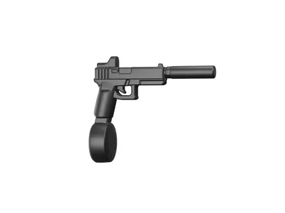 Пистолет BT18 с барабанным магазином | BrickTactical BT18 Drum Mag