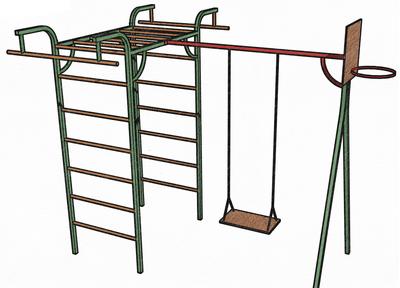 Уличный детский спортивный комплекс PLASTEP МИКРО 1 купить в Воронеже