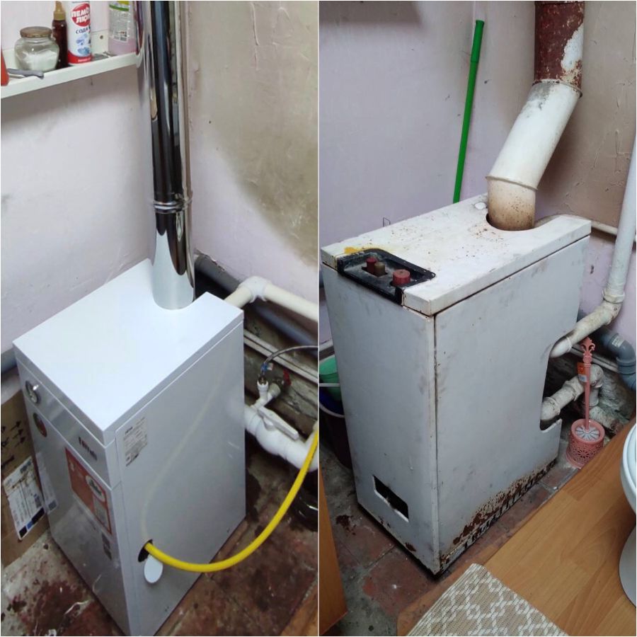 Как поменять напольный газовый котел Замена и установка настенных и напольных газовых котлов отопления YouTube
