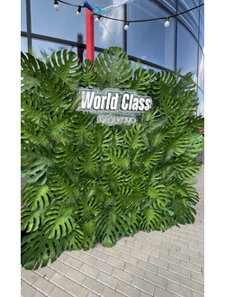 ФитоСтена с крупными пальмовыми листьями № 1487