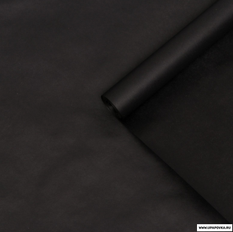 Бумага крафт, двусторонняя, черная, 0,7 х 10 м