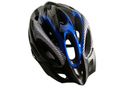 Шлем с регулируемым размером, 54-62 см, черно-синий