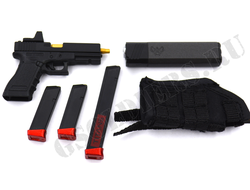 Пистолет G18 с подсумком и магазинами (SF002) - DAMTOYS