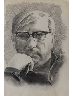 "Лев Ошанин" бумага карандаш 1972 год