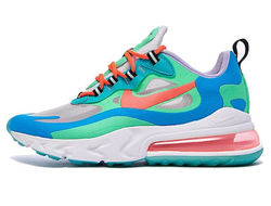 женские кроссовки Nike Air Max Womens 270 React 'Electro Green Lagoon' AT6174-300 брендовая обувь