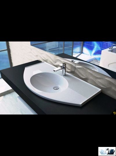 Умывальник Эстет Florida 100 х 53 см Каменный на столешницу купить в магазине Маруся Краснодар