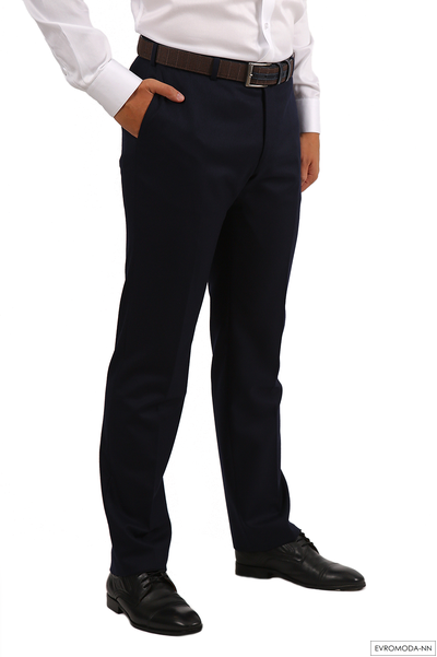 Мужские брюки 100% шерсть темно-синие, Германия, немецкие, теплые
