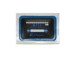 CLIPPER НАБОР ЗАПЛАТ K711 кордовых для боковых порезов, 65*95мм (1 слой корда), синий адгезивный сло