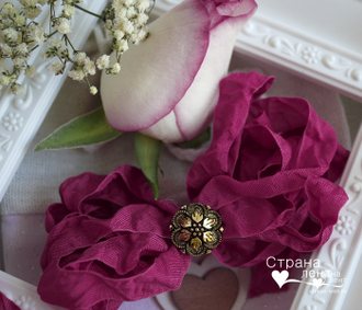 Шебби-лента Летняя роза от производителя "Страна лент"