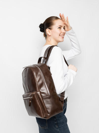 Женский кожаный рюкзак Albiate brown (арт. 3103-02)