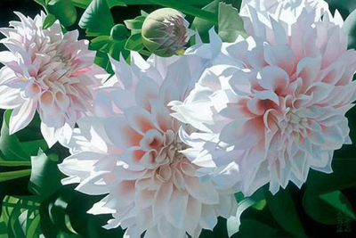 "Лист георгина" Силиконовый молд  (вайнер)