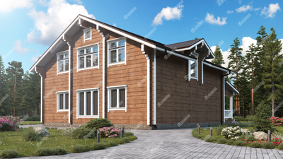 Гостиница из клееного бруса "Архыз", 267 м2