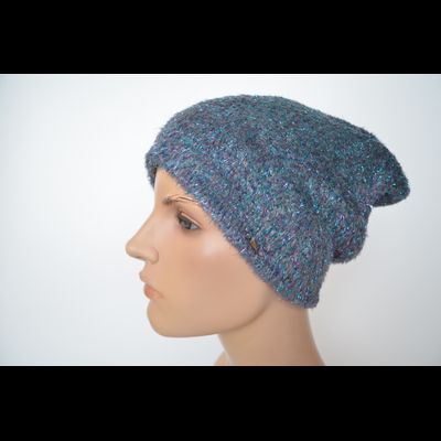 Шапка Vizio 1627 CL серая голубая