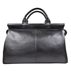 Кожаный саквояж Veano Premium black (арт. 4004-51)