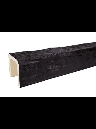 Декоративная балка из полиуретана. Полиуретановая фальшбалка Country Decor рубленая мокка