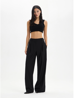 Брюки-палаццо (черный)