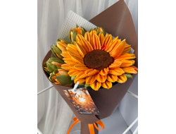 букет с подсолнухами