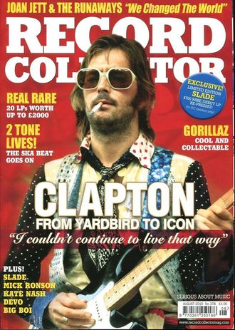 Record Collector August 2010 Eric Clapton Cover, Иностранные журналы в Москве, Intpressshop
