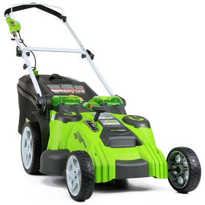 Аккумуляторная газонокосилка Greenworks G40LM49DB TwinForce
