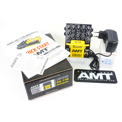 AMT SS-11B (Modern) - трехканальный ламповый гитарный предусилитель [БП в комплекте!]