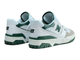 New Balance 550 White Team Forest Green