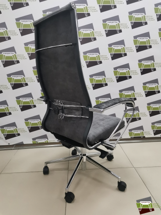 Кресло ErgoLife SynchroSit 10 L1-142K - Velour(Bravo) /Km15/Wm12/K1cV(MSS1.0Ch/M18.B23.G18.W02) (Темно-серый)