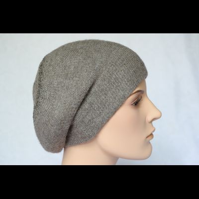 Ореховый берет из альпака и шелка Vizio Италия 7000