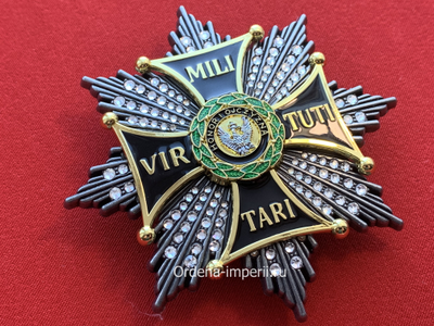 Звезда ордена Виртути Милитари со стразами, копия LUX! Лот №14.