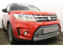 Защита радиатора Suzuki Vitara 2014-2018 (2 части) chrome
