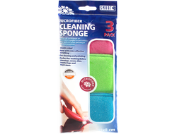 SMART Губка чистящая из микроволокна, (набор из 3 шт.), Размер: 8х11 см.  Арт. 1334