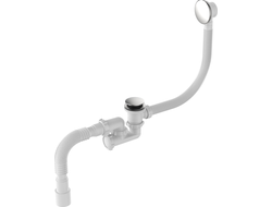 Сифон для ванны 1 1/2" х 40 регулир.,клик-клак перелив автомат,широкий грибок,хром,V512-18-MR [53915