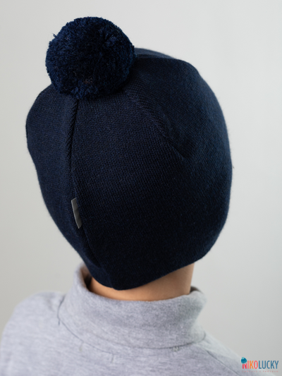 Шапка 24201-02 х/б подклад, темно-синий 54-56
