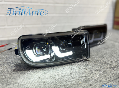 Противотуманки Land Cruiser 100 яркие с линзами