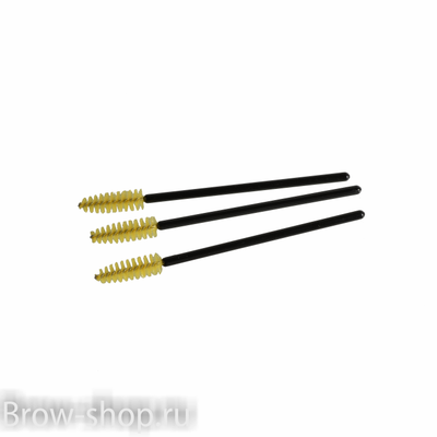 Нейлоновые щеточки для бровей розовые 50шт/уп