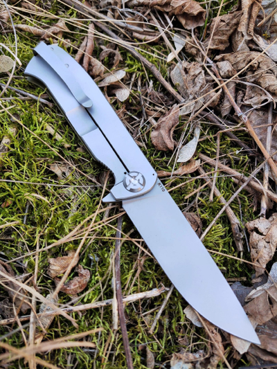 Складной нож Чиж NEXT сталь AUS10, рукоять G10, цвет тайга