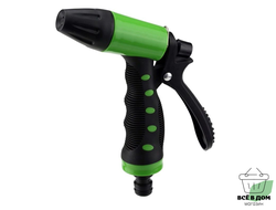 Пистолет д/полива с регулятором напора воды, пластик, 4х14х21см